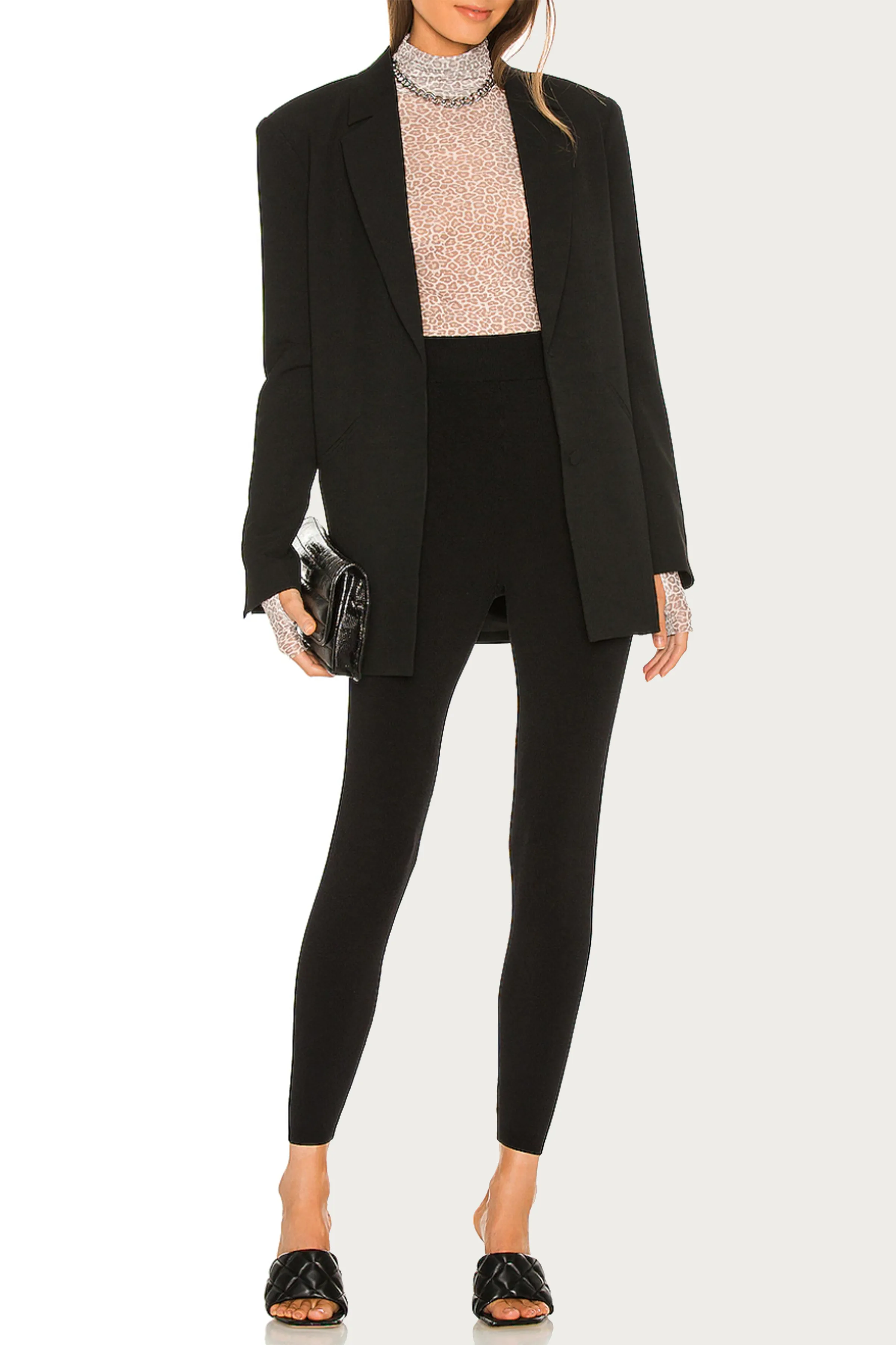 ZADIE POWER MESH TURTLENECK TOP