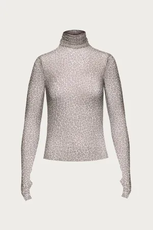 ZADIE POWER MESH TURTLENECK TOP